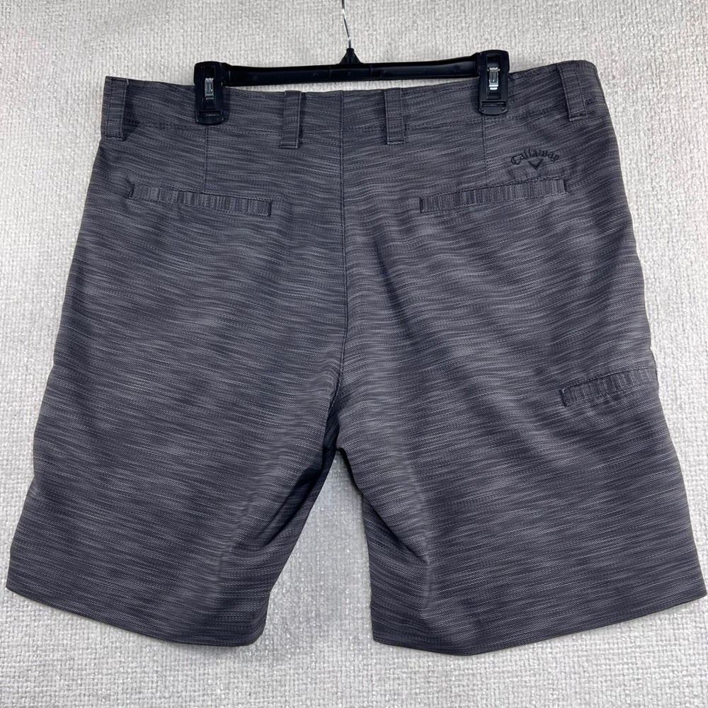 Callaway Mens Golf Shorts Charcoal Heather Textured Performance Stretch‎ Size 36 - Picture 4 of 10